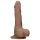 RealRock Dong 10 - Realistischer, skrotaler Dildo (25cm) - Dunkel Natur