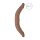 RealRock Doppel-Dildo 14" (36 cm) - Dunkler Naturton