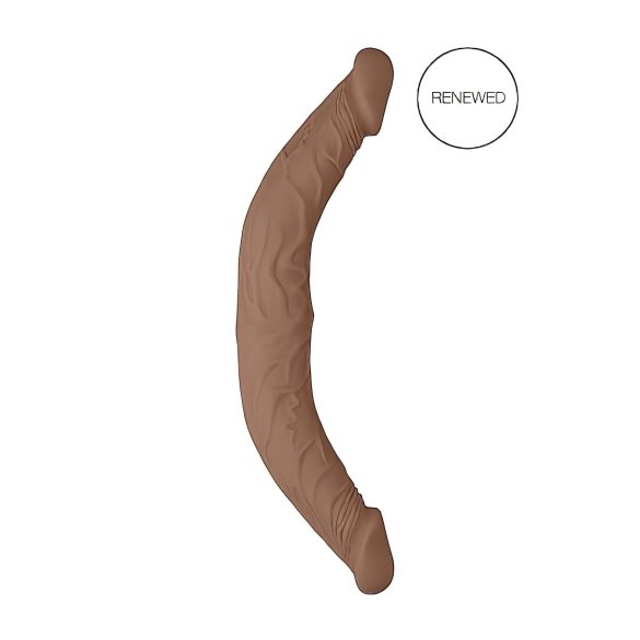 RealRock Doppel-Dildo 14" (36 cm) - Dunkler Naturton