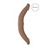 RealRock Doppel-Dildo 14" (36 cm) - Dunkler Naturton