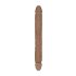 RealRock Doppel-Dildo 14" (36 cm) - Dunkler Naturton
