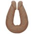 RealRock Doppel-Dildo 14" (36 cm) - Dunkler Naturton