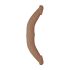 RealRock Doppel-Dildo 14" (36 cm) - Dunkler Naturton
