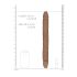 RealRock Doppel-Dildo 14" (36 cm) - Dunkler Naturton
