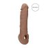 RealRock Penishülle 21cm - Dunkelnatur