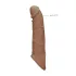 RealRock Penis Sleeve 8 - Penishülle (21cm) - dunkler Naturton