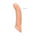 RealRock Penis Hülle 9 - Penishülle (21,5 cm) - Natur