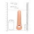 RealRock Penis Hülle 9 - Penishülle (21,5 cm) - Natur