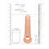 RealRock Penis Sleeve 9 - Penismanschette (21,5cm) - natur