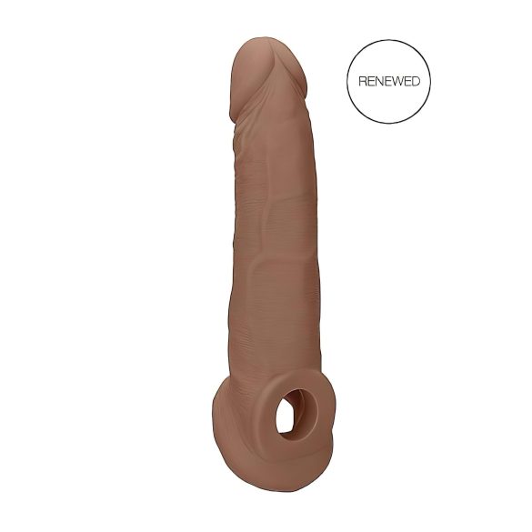 RealRock Penishülle 9 - Pénishülle (21,5 cm) - dunkel natur