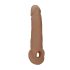 RealRock Penishülle 9 - Pénishülle (21,5 cm) - dunkel natur