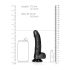 RealRock - Realistischer Dildo mit Saugnapf - 15,5 cm (Schwarz)