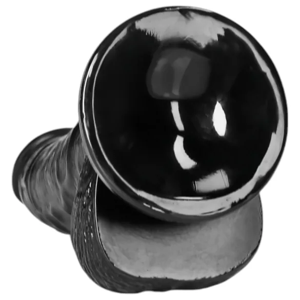 RealRock - Saugnapf, realistischer Dildo - 15,5cm (schwarz)
