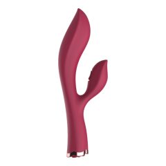   Raytech Rose - wiederaufladbarer, wasserdichter Vibrator mit Klitorisarm (rot)