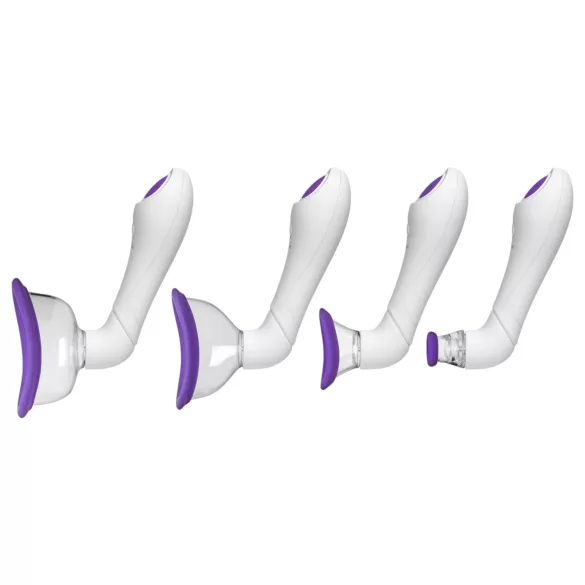 Doc Johnson Intimate - vibrierende Saugpumpe Set (lila)