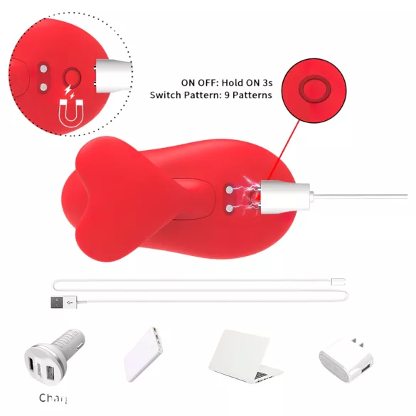 Bestoy - Akku-Fingervibrator (rot)