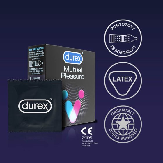 Durex Mutual Pleasure - verzögernde Kondome (3 Stück)