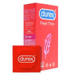 Durex Feel Thin - lebensechtes Gefühlskondom (12 Stück)