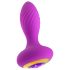 Oh My Gem – Vibrierender Analplug mit Kristall (lila)