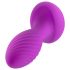 Oh My Gem – Vibrierender Analplug mit Kristall (lila)