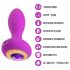 Oh My Gem – Vibrierender Analplug mit Kristall (lila)