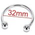 Edelstahl-Eichelring - zur Ejakulationsverzögerung (32mm)