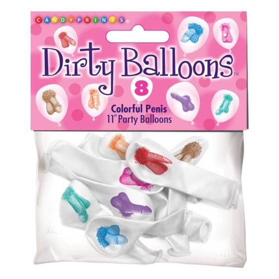 Schmutzige Ballons - Penis bedruckte Luftballons (7 Stück)