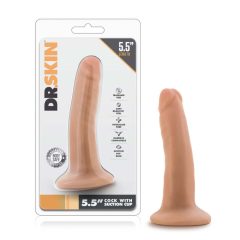Dr. Skin 5,5 - Saugfuß-realistischer Dildo - Natur (14cm)