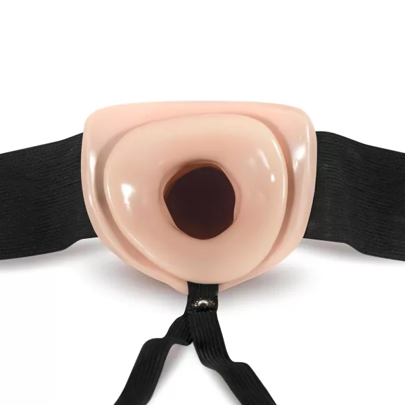 Dr. Skin 6,5 - hohler Umschnalldildo - 15cm (natur)