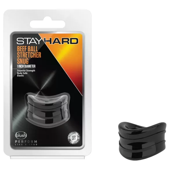 Stay Hard Beef - starker Hodenstrecker (schwarz)