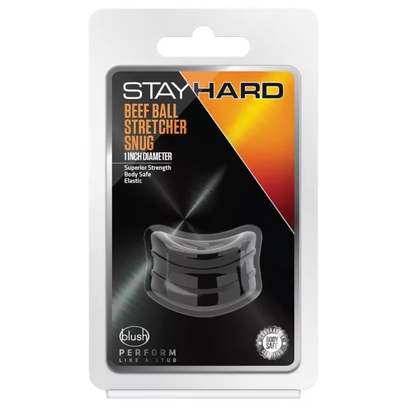 Stay Hard Beef - starker Hodenstrecker (schwarz)