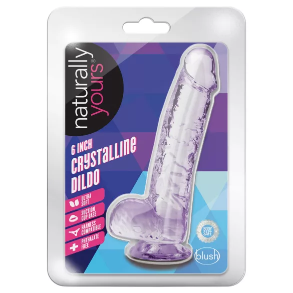 Blush Naturally Yours - Kristall-Dildo (lila)