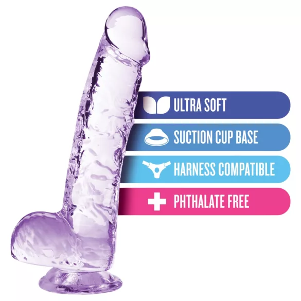 Blush Naturally Yours - Kristall-Dildo (lila)