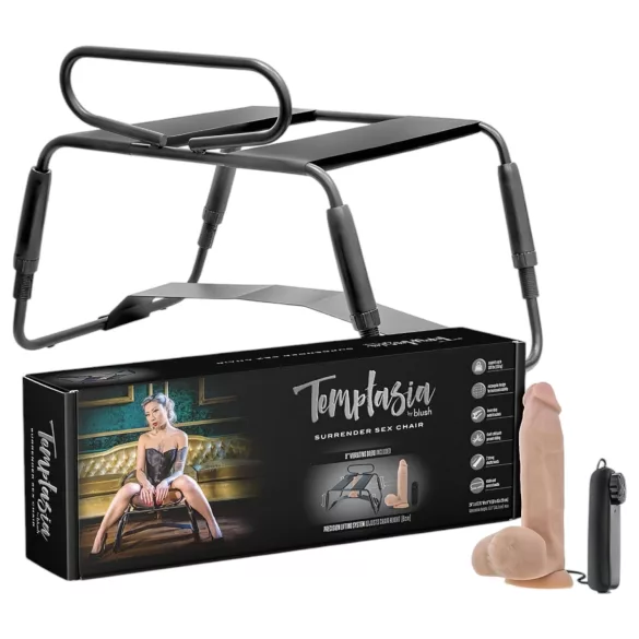 Temptasia - Sexstuhl mit Vibrator (schwarz-natur)