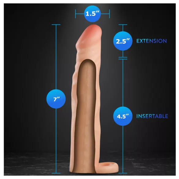 Performance Plus 2,5 - Penis-Manschette mit Perlenring (naturfarben)