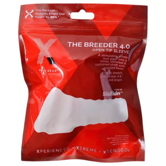 Perfect Fit Breeder - Offener Penismantel (10 cm) - Weiß