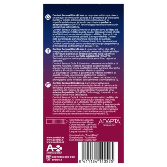 Control - gerippt, genopptes Kondom (12 Stk)