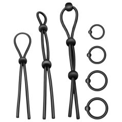 Addicted Toys - Silikon Penisring-Set - 7 Stück (schwarz)