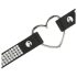 Coquette – Schwarzes Strass-Choker mit Herzanhänger