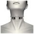 Coquette – Schwarzes Strass-Choker mit Herzanhänger