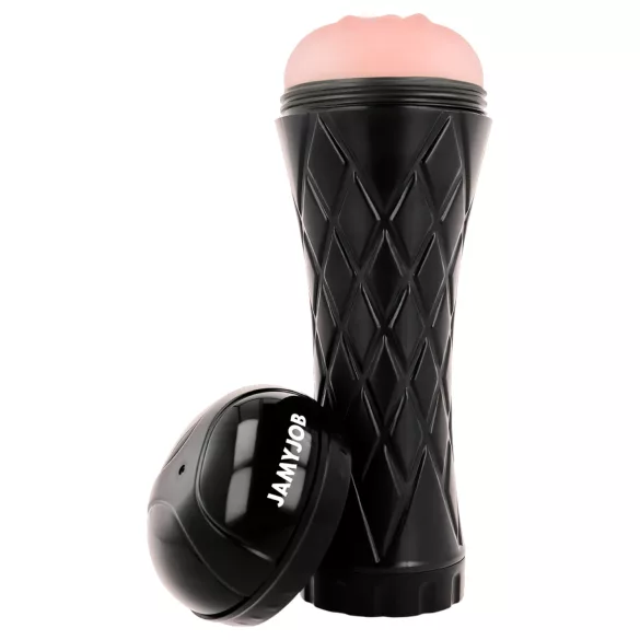 JamyJob - naturgetreues Lustspielzeug im Etui (schwarz-natur)