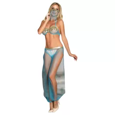 Subblime - Indisches Kleid im transparenten Stil - (blau)