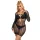 Subblime 952464 - Netz-Minikelid mit Schleife (schwarz) - S-L