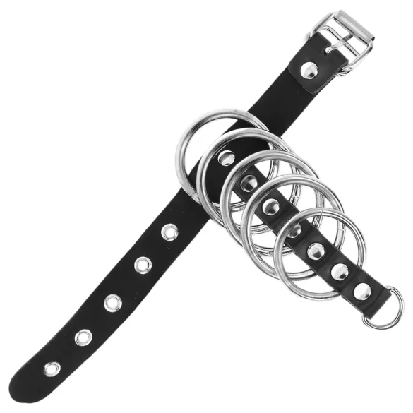 Kink - Penisring mit Metallringen (schwarz)