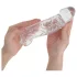 Addicted Toys - Penishülle mit Eichelring - 22 cm (transparent)