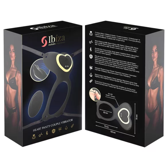 IBIZA - Aufsatzbarer Klitorisstimulator Vibrator (schwarz)
