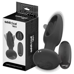 Addicted Toys - Beweglicher Zungen-Analdildo (Schwarz)