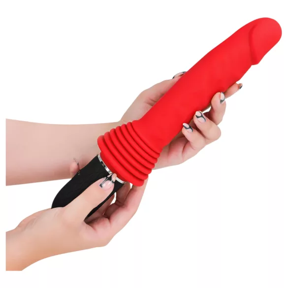 Intense Cynthia - Stoßvibrator mit Saugnapf (rot)