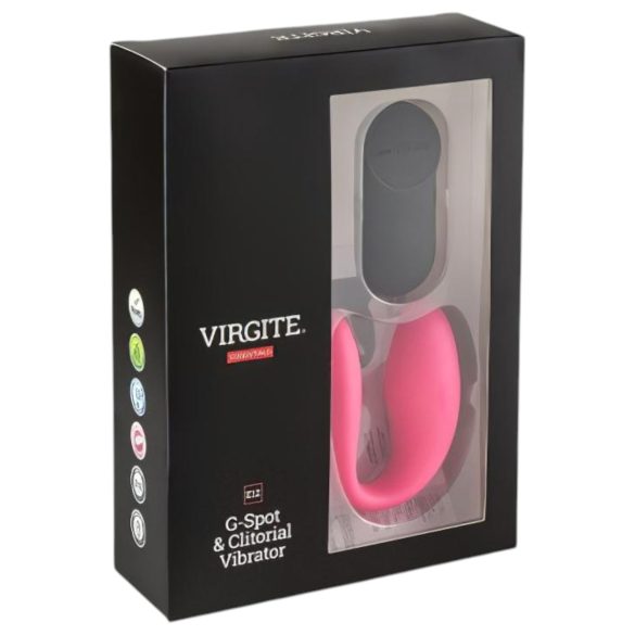 Virgite - Ferngesteuerter Paarvibrator (Schwarz-Rosa)