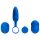 Platanomelón Mobi - Akku-Vibrator-Set mit Fernbedienung, 2-tlg. (Blau)
